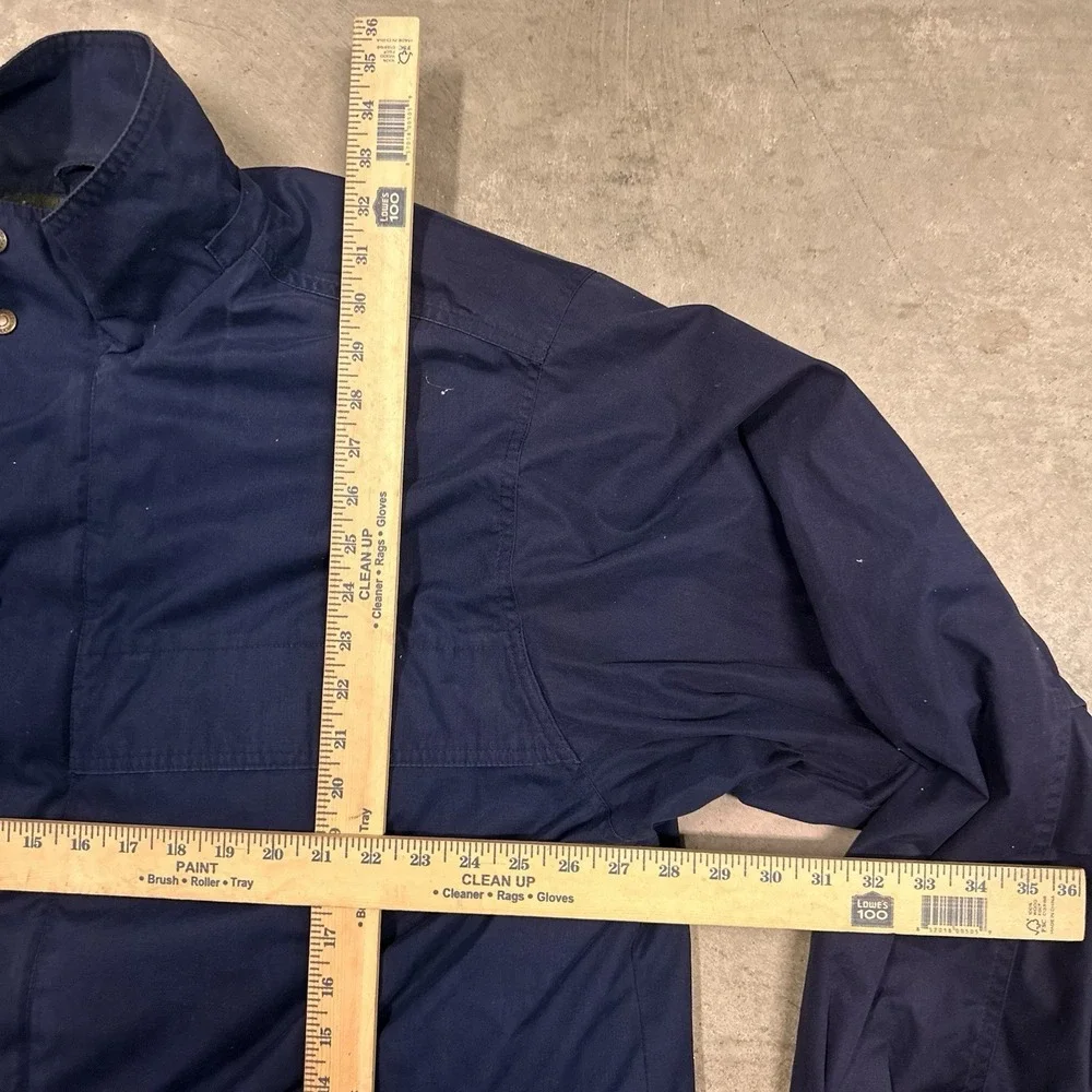 Eddie Bauer Mountain Parka Jacket Mens XXL Blue Wool Lined Vintage Outdoors